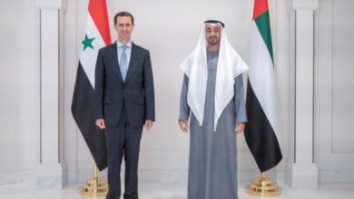 الرئيس السوري ولي عهد أبو ظبي