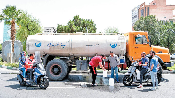 انقطاع المياه في طهران