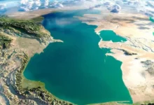 نهر الفولغا وبحر قزوين