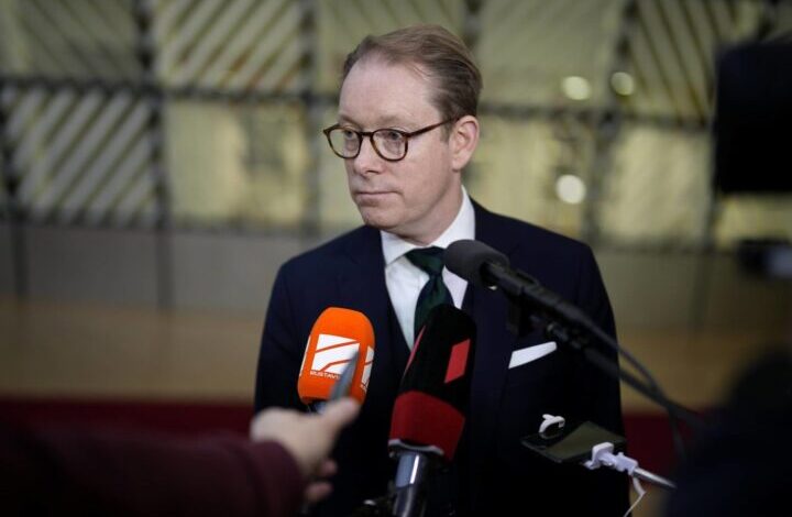 وزير الخارجية السويدي، توبياس بيلستروم