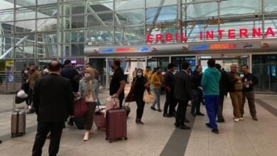 وصول مهاجرين عراقيين إلى مطار أربيل الدولي، 18 نوفمبر 2021 (الأناضول)