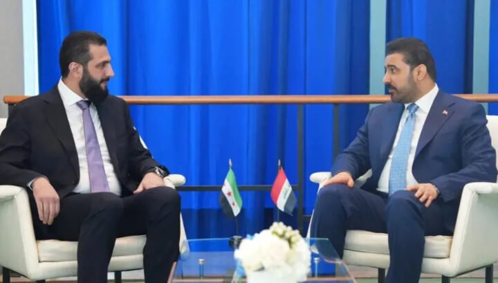 الشرع والزيدي سوريا والعراق