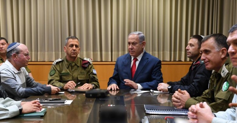 نتانیاهو ارتش کابینه امنیتی