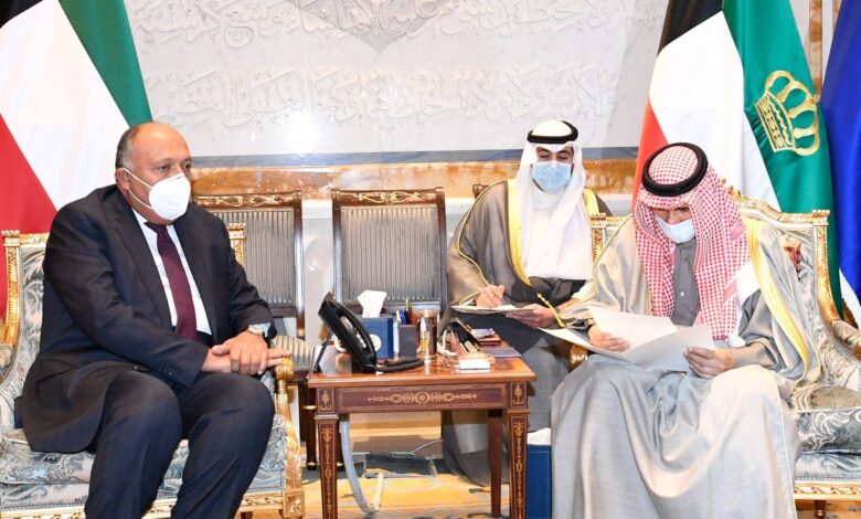 وزیر خارجه مصر و امیر کویت