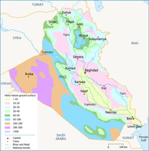 نقشه جغرافیای عراق1
