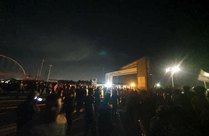 تظاهرات شبانه در بغداد