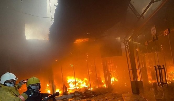 آتش سوزی در بغداد