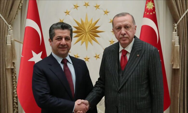 اردوغان و بارزانی