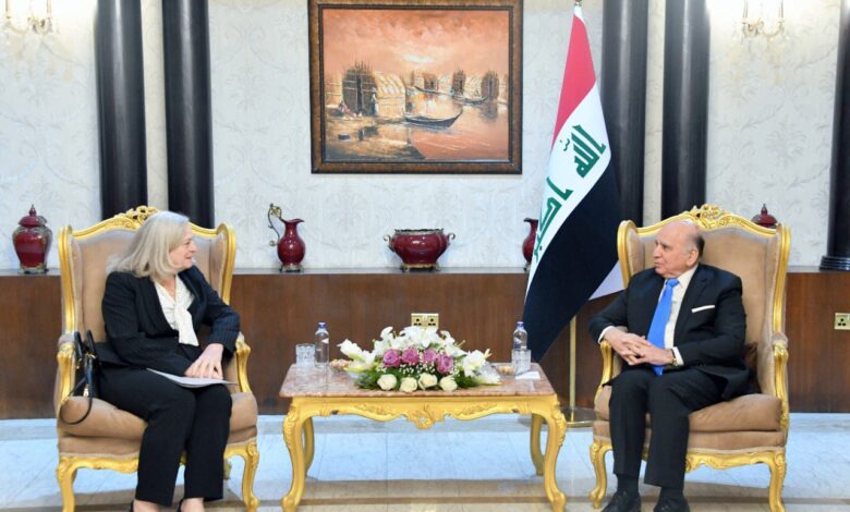 وزیر خارجه عراق و سفیر امریکا
