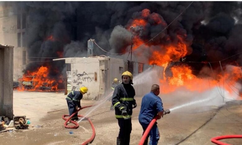 آتش سوزی در عراق