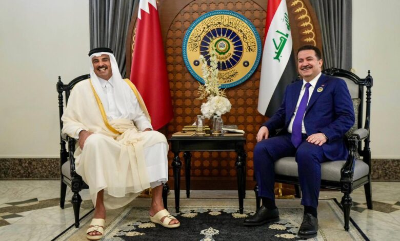 نخست وزیر عراق و امیر قطر
