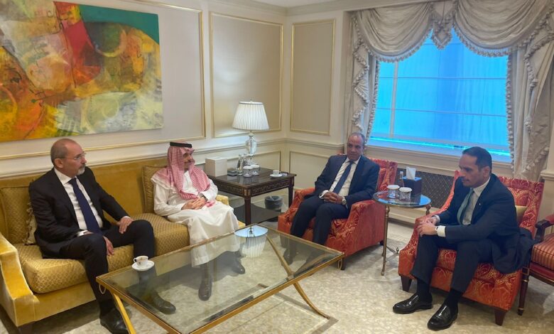وزرای خارجه مصر، عربستان، اردن و قطر