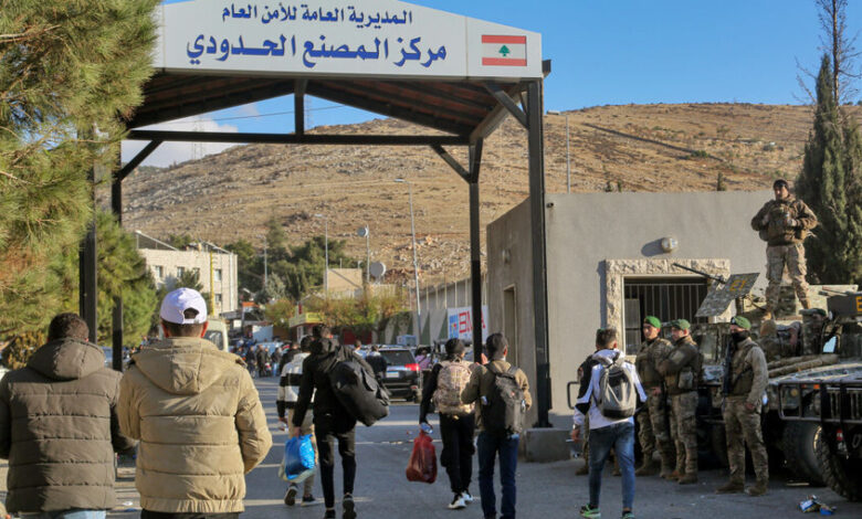 مرز لبنان و سوریه