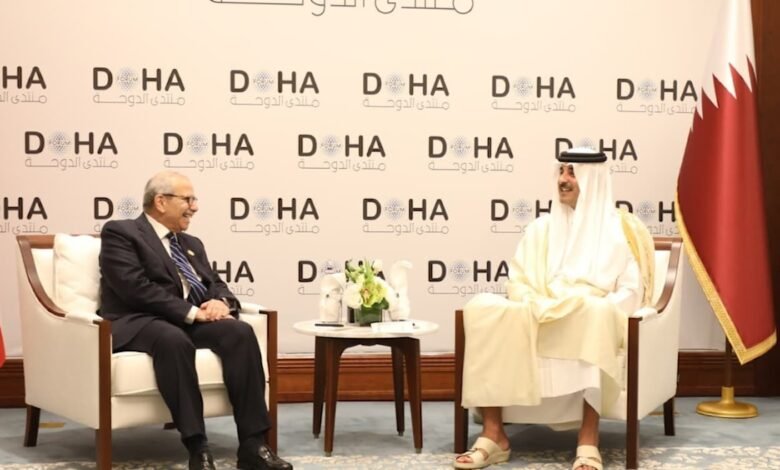 نخست وزیر لبنان و امیر قطر