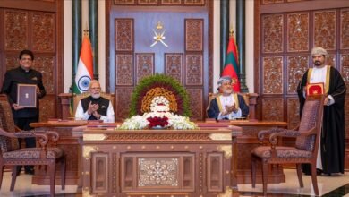 سلطان عمان و نخست وزیر هند