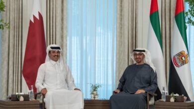 امیر قطر و رئیس امارات