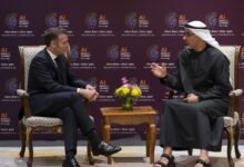 ولیعهد ابوظبی و رئیس جمهور فرانسه