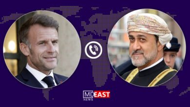 سلطان عمان و رئیس جمهور فرانسه