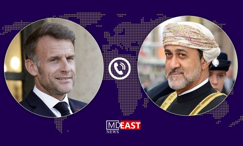 سلطان عمان و رئیس جمهور فرانسه