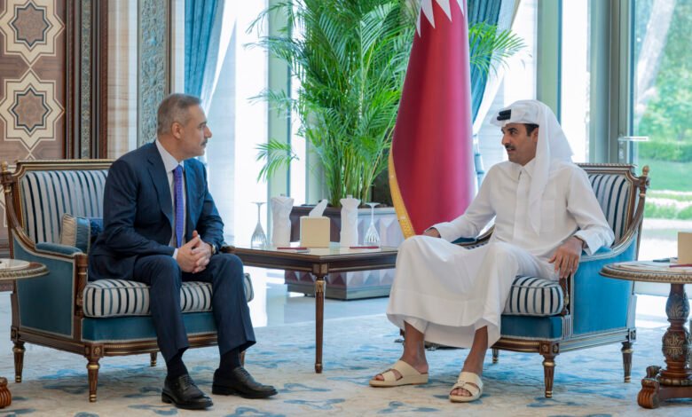 امیر قطر وزیر خارجه ترکیه