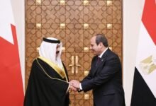 رئیس جمهور مصر و پادشاه بحرین