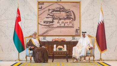 امیر قطر و سلطان عمان