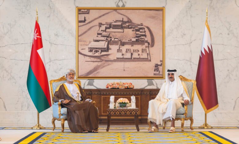 امیر قطر و سلطان عمان